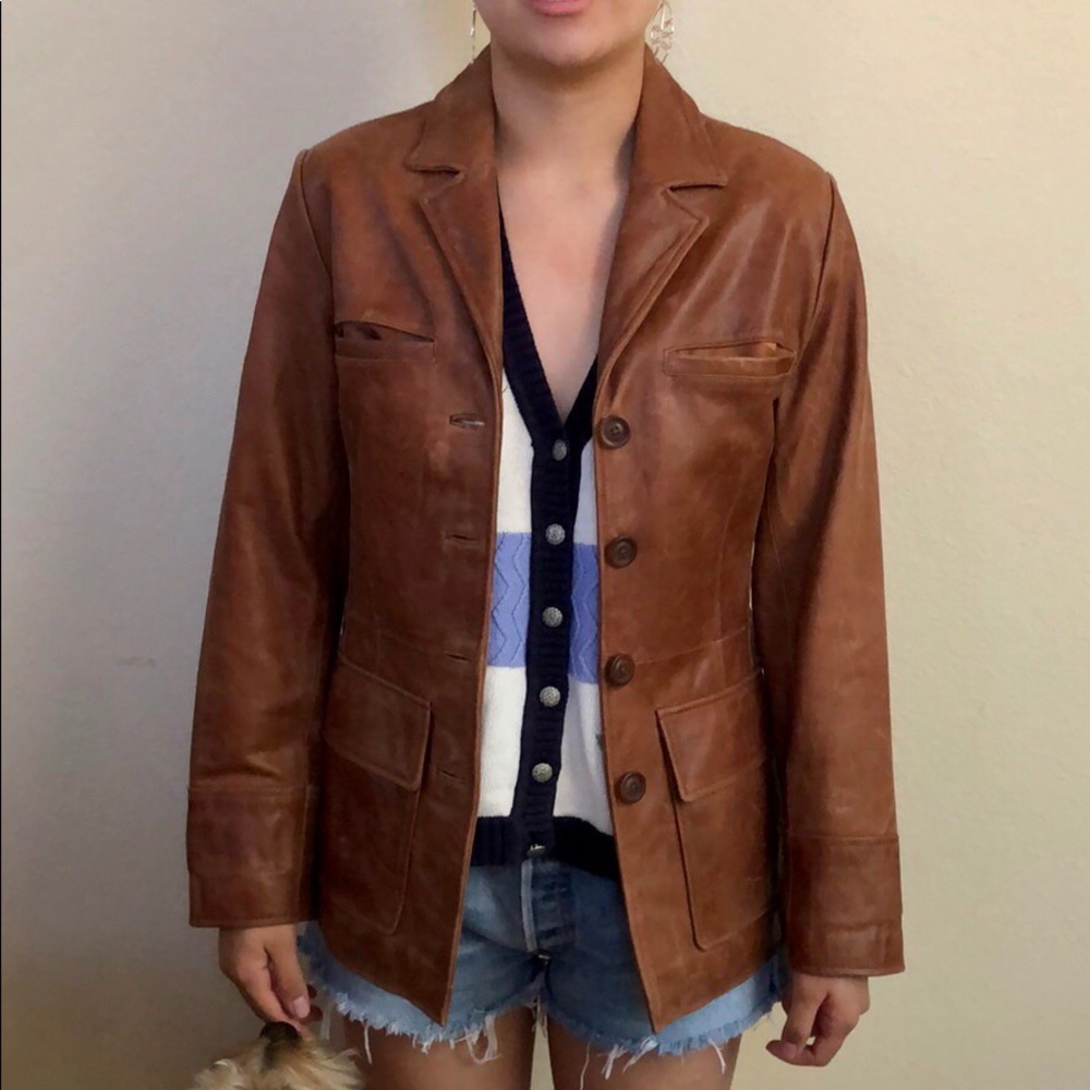 Mossimo Vintage Womens Leather Jacket